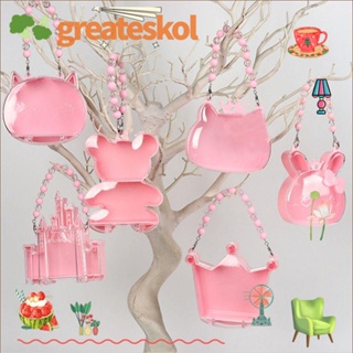 Greateskol กล่องพลาสติก แฮนด์เมด สําหรับใส่เครื่องประดับ ต่างหู สร้อยคอ DIY