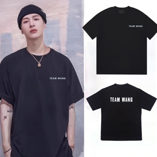 เสื้อยืดแขนสั้น ผ้าฝ้าย พิมพ์ลาย JacksonWang Same คุณภาพสูง สไตล์ฮาราจูกุ สตรีท สําหรับผู้ชาย   