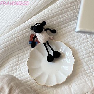 Francesco จี้แกะ สร้างสรรค์ ที่ไม่ซ้ํากัน PP ผ้าฝ้าย Shaun The Sheep รถพวงกุญแจ เครื่องประดับ การ์ตูน ออกแบบ ตุ๊กตา ของเล่น ผู้หญิง พวงกุญแจ