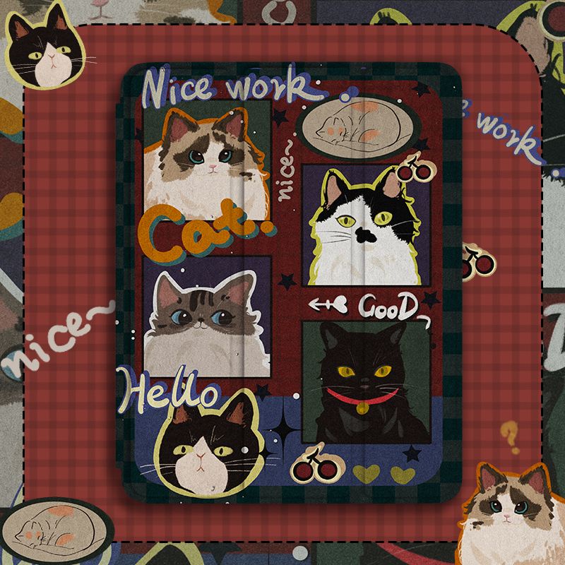 [iPad Air 4] เคสใส ลายการ์ตูน กันตก สําหรับ iPad 2021 Pro 11 gen9 8 710.2 Ali Mini6 gen5 6 9.7 Air4 5 10.9 2022 gen 10 10.9