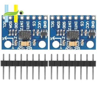 ตัวเร่งความเร็วดิจิทัล GY-291 ADXL345 IIC SPI 3 แกน พร้อมสายเคเบิล Dupont 2 ชิ้น