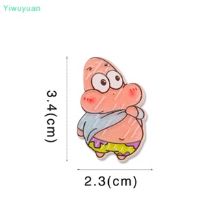 &lt;Yiwuyuan&gt; กิ๊บติดผมอะคริลิค ลายการ์ตูน SpongeBob SquarePants น่ารัก ของขวัญวันเกิด สําหรับเด็กผู้หญิง