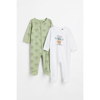 H&amp;M  Boy 2-pack printed cotton all-in-one pyjamas 1033316_1