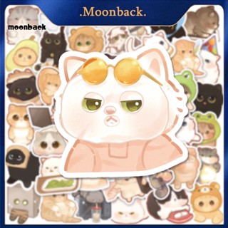 &lt;moonback&gt; สติกเกอร์ไวนิล ลายแมวน่ารัก ใช้ง่าย คุณภาพสูง สําหรับติดตกแต่งสมุด แล็ปท็อป โทรศัพท์ เหมาะกับเด็ก วัยรุ่น และผู้ใหญ่ 100 ชิ้น