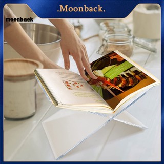 &lt;moonback&gt; ชั้นวางหนังสือ อะคริลิคใส ประกอบง่าย สําหรับวางหนังสือทําอาหาร