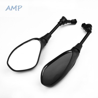 ⚡NEW 8⚡Motorcycle rearview mirror 2pcs End Set Black Parts Replacement Portable