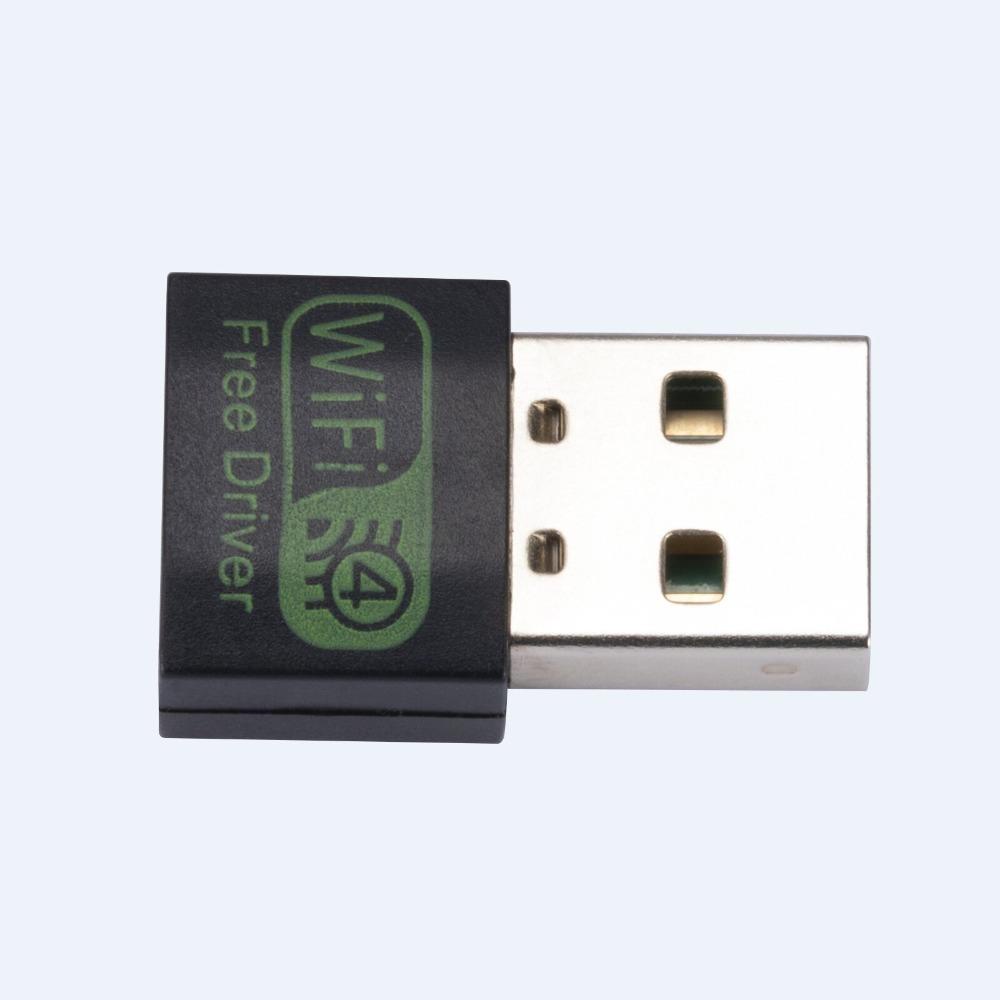 Prettie การ์ดเครือข่าย USB ขนาดเล็กฟรี, ตัวรับสัญญาณ WiFi LAN อะแดปเตอร์ WiFi, ไร้สายความเร็วสูง 150Mbps แบบพกพาสําหรับคอมพิวเตอร์/โทรศัพท์