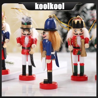 Kool จี้ตุ๊กตาทหารวอลนัท สําหรับแขวนตกแต่งต้นคริสต์มาส 6 ชิ้น