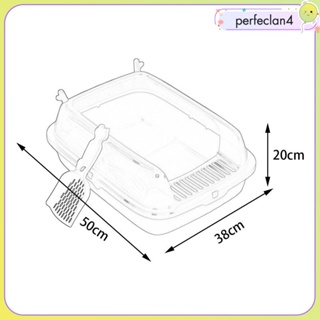 [Perfeclan4] กระบะทรายแมว กันกระเด็น ขนาดใหญ่ ทนทาน สําหรับแมว