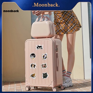 &lt;moonback&gt; สติกเกอร์ ลายการ์ตูนสัตว์ สําหรับติดตกแต่งกระเป๋าเดินทาง แล็ปท็อป 50 แผ่น