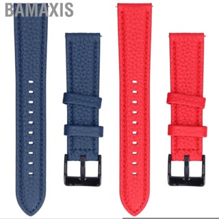 Bamaxis PU Leather Watch Strap Soft Classic Color Replacement For