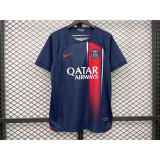 เสื้อกีฬาแขนสั้น ลายทีมชาติฟุตบอล PSG 23 24 ชุดเหย้า สําหรับผู้ใหญ่