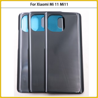 เคสแบตเตอรี่ด้านหลัง 3D พร้อมกาว แบบเปลี่ยน สําหรับ Xiaomi Mi 11 M2011K2C M2011K2G Mi11