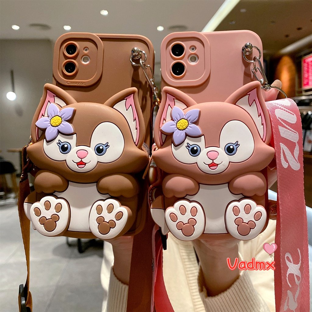 การ์ตูนlina Bellกระเป๋าสตางค์นุ่มสําหรับOPPO Reno 12 Pro 12F 11F 11 Pro A60 A17 A3 Pro 5G F27 Pro + A78 A58 A18 A38 4G A79 5Gค้นหาX7 Ultra X6 Proกรณี เชือกเส้นเล็ก