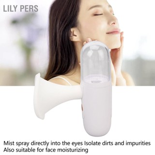 Lily PERS Eye Moisturizing Sprayer Fine Mist Reduce Dry Tired Eyes Water Replenishment Instrument White