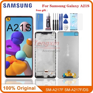 หน้าจอสัมผัส LCD 6.5 นิ้ว แบบเปลี่ยน สําหรับ Samsung Galaxy A21s A217 A217F A21s SM-A217F DS