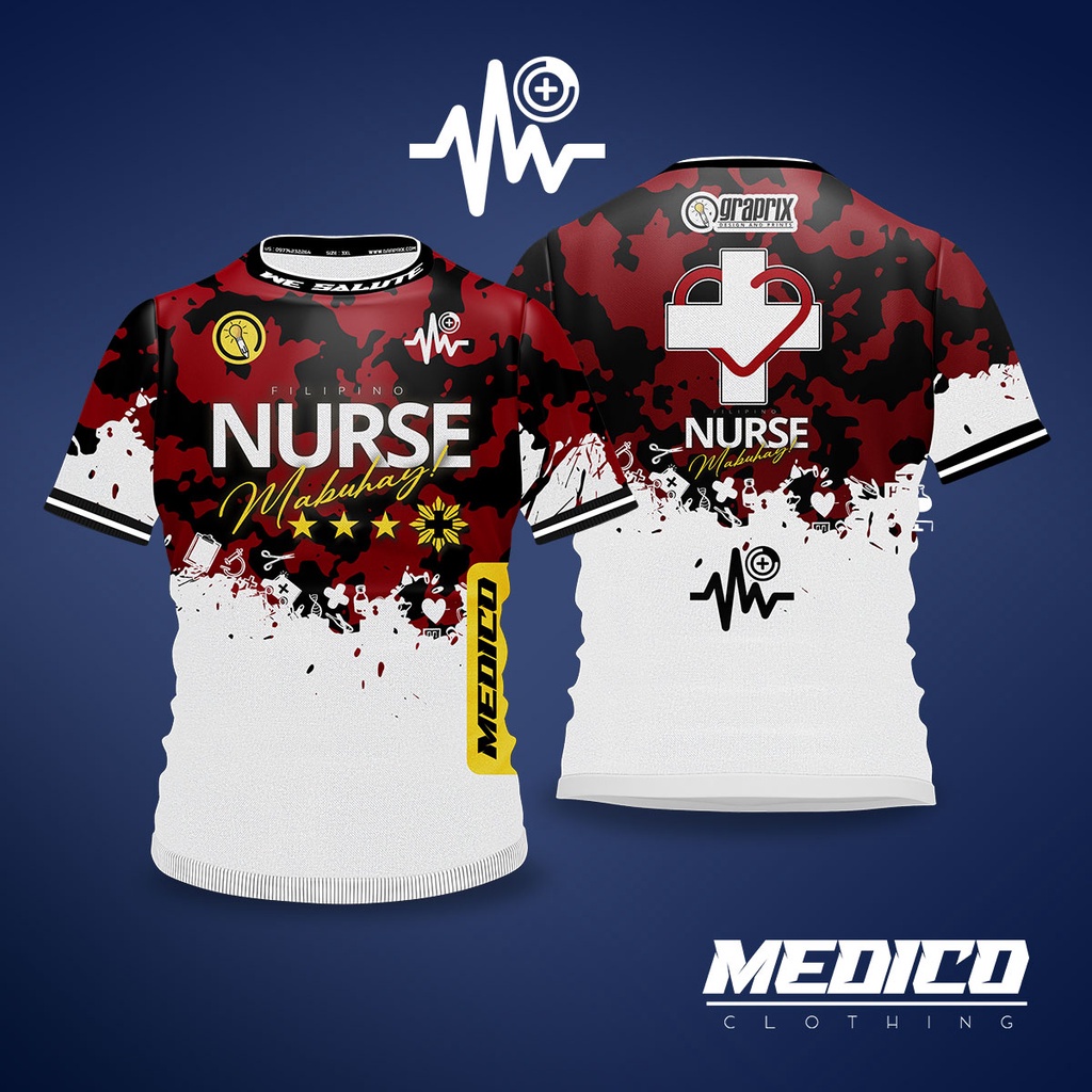 เสื้อยืด พิมพ์ลาย We Salute Nurse Mabuhay สําหรับผู้ชาย 2024
