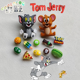 ชุดหมุด ลายการ์ตูน Tom and Jerry Crocs Pins Jibbitz น่ารัก เหมาะกับของขวัญ อุปกรณ์เสริม สําหรับตกแต่งรองเท้า Crocs