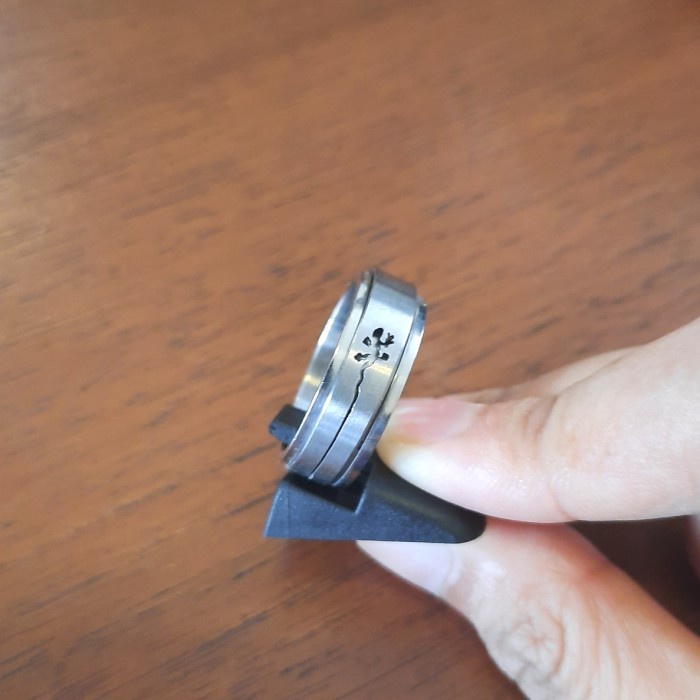 TITANIUM แหวน SIZE US 10.25 STAINLESS STEEL PREMIUM ANTI-Rust RG107