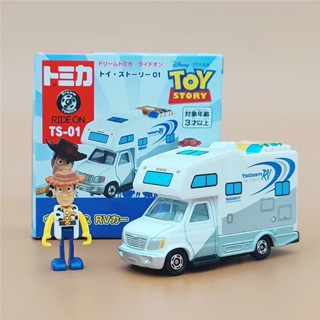 โมเดลรถยนต์ Tomica Takara Tomy Tomy Toy Story Woody Travel RV ของเล่นสําหรับเด็ก