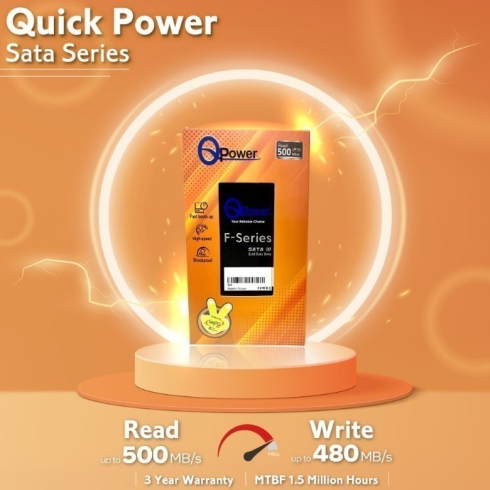 QPower F-Series 128GB SSD - SSD ภายใน SATA 2.5 นิ้ว
