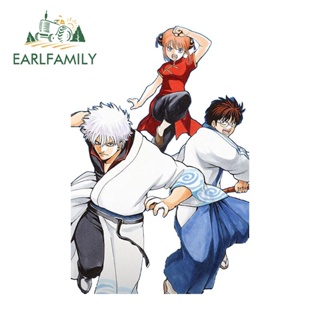 Earlfamily สติกเกอร์ ลายกราฟฟิค GINTAMA สําหรับติดตกแต่งรถยนต์ 13 ซม. x 8.6 ซม.