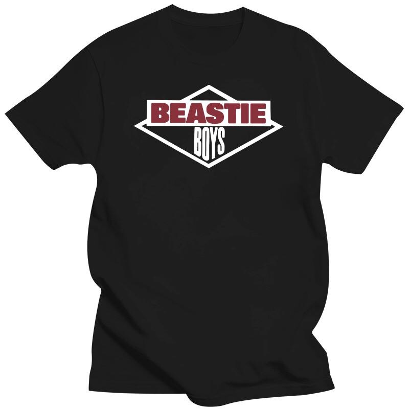 QCคอลูกเรือเสื้อยืดแขนสั้น ผ้าฝ้าย 100% พิมพ์ลาย Beastie เรียบง่าย สไตล์อเมริกันS-5XL