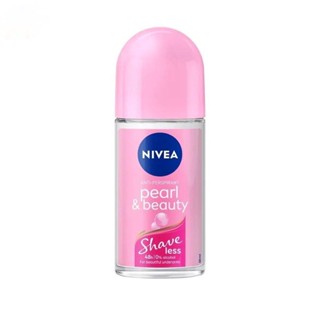 Nivea นีเวีย โรลออน เพิรล์ แอนด์ บิวตี้ เชฟ เลส 50 มล. โรลออน ระงับกลิ่นกาย