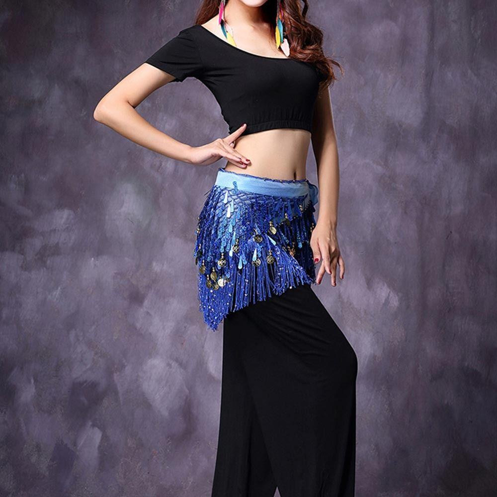 YARNZY เข็มขัดและกระโปรงสำหรับการแสดงเต้นรำ พร้อมตัสล์เพิ่มลูกเล่น - รูปที่ 3