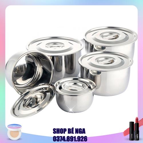 ชุดหม้อสแตนเลส 5 ใบ พร้อมตะกร้านึ่ง Mishio MK124 - 99% TUAN MINH TOYS