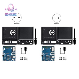 โมดูลบอร์ดขยายพอร์ตอีเธอร์เน็ต พร้อมเคส สําหรับ Raspberry Pi CM4 Dual Gigabit