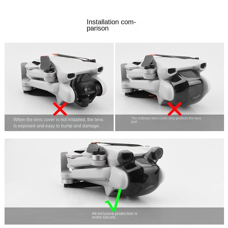 Brdrc ฝาครอบป้องกันเลนส์กล้อง กันฝุ่น สําหรับ DJI MINI 3