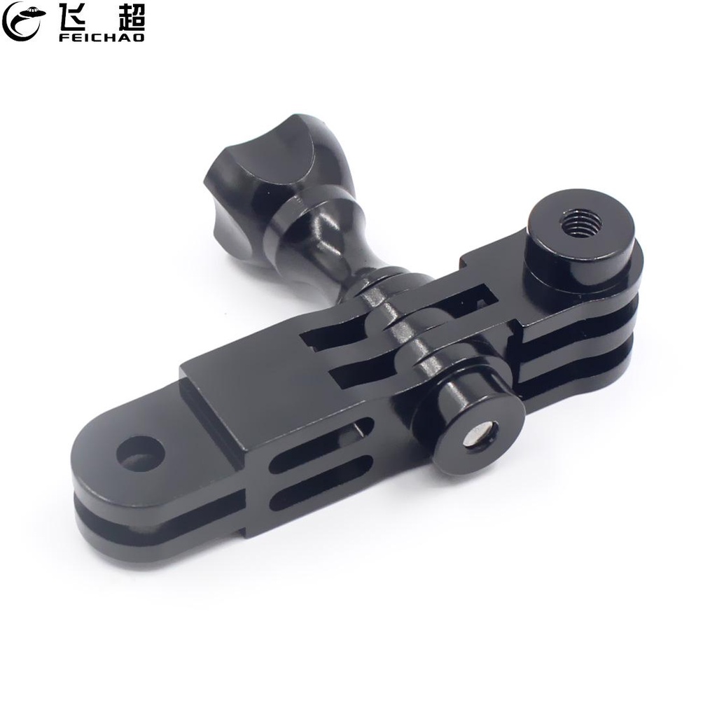FEICHAO อลูมิเนียมปรับ 3-way Pivot Arm Mount Adapter สําหรับ GoPro Hero 13 12 11 สําหรับ DJI Action 4 / Action 3 กล้อง