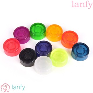 Lanfy ฝาครอบปุ่มเหยียบเอฟเฟคกีตาร์ไฟฟ้า พลาสติก สีแคนดี้