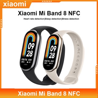 Xiaomi mi band 8 NFC สร้อยข้อมืออัจฉริยะ เครื่องวัดออกซิเจนในเลือด สร้อยข้อมือฟิตเนส Miband8 เครื่องติดตามการออกกําลังกาย อัตราการเต้นของหัวใจ mi band 8