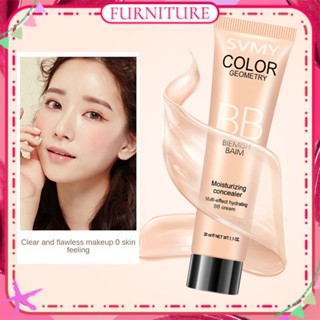 ♕Svmy Bb Cream Moisturizing Concealer Strong Oil Control อย่างสม่ำเสมอสี Easy To Push Away ง่ายสี Brightening Face แต่งหน้า4สีเฟอร์นิเจอร์