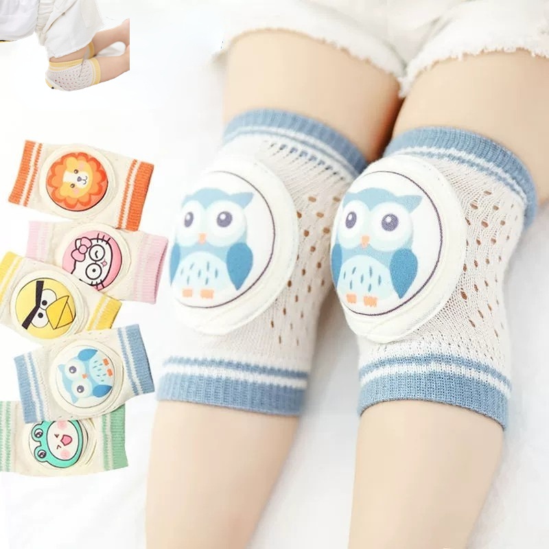 เด็กเข่า Pad Cover เด็กคลานเด็กวัยหัดเดิน Anti-Fall เดินฤดูร้อนบางข้อศอก Pad แขนเด็ก Walk การเรียนรู้
