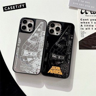 เคสโทรศัพท์มือถือกระจก กันกระแทก ลาย Star Wars X CASETiFY สําหรับ IPhone 11 12 13 14 Pro Max IPhone 14 Pro Max IPhone 13 Pro IPhone 12