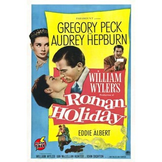 DVD ดีวีดี Roman Holiday (1953) โรมรำลึก (เสียง ไทย/อังกฤษ | ซับ ไทย/อังกฤษ) DVD ดีวีดี