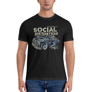 เสื้อยืด ลาย Social Distortion สไตล์วินเทจ หลากสี ขายส่ง