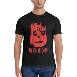 เสื้อยืด ผ้าฝ้าย พิมพ์ลาย Wilson Wils Castaway แฟชั่นวินเทจ