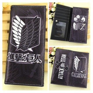 กระเป๋าสตางค์ ใบยาว ลายการ์ตูนอนิเมะผ่าพิภพไททัน Levi Ackerman Bifold