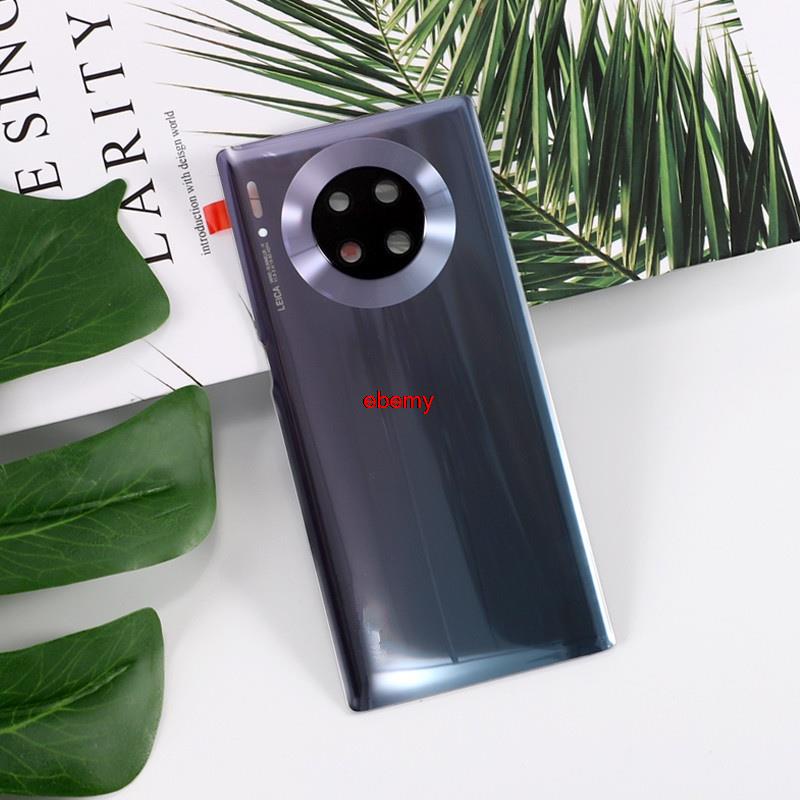 Esmy- Mate30 Pro สําหรับ Huawei Mate 30 Pro กระจกแบตเตอรี่ซ่อมเปลี่ยนกลับประตูโทรศัพท์ด้านหลังกรณี + โลโก้