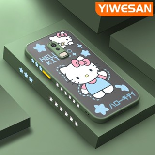 เคสซิลิโคนใส ขอบสี่เหลี่ยม กันกระแทก ลาย Hello Kitty สําหรับ Samsung galaxy J8 2018