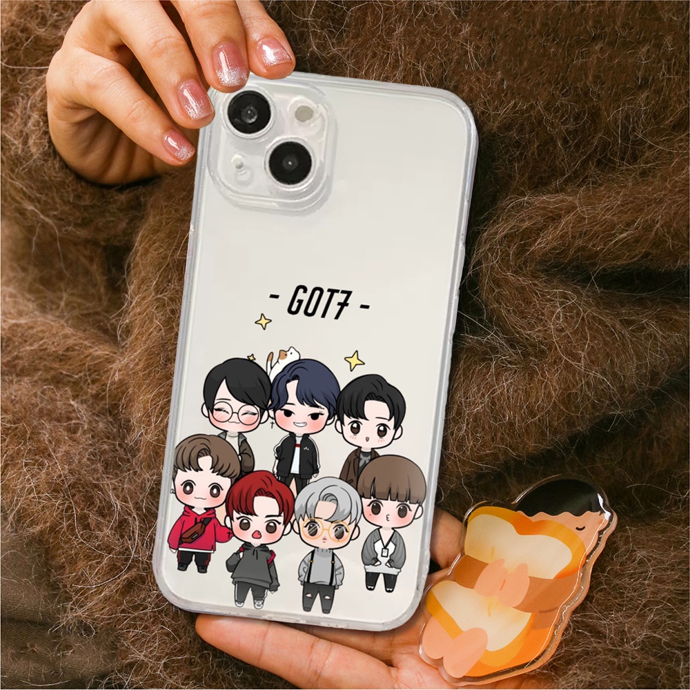 เคสโทรศัพท์มือถือ ซิลิโคน ลายการ์ตูน GOT7 Jackson Wang สําหรับ IPhone 7 8 6 6S Plus 11 12 13 Pro MAX X XR XS MAX SE 2020