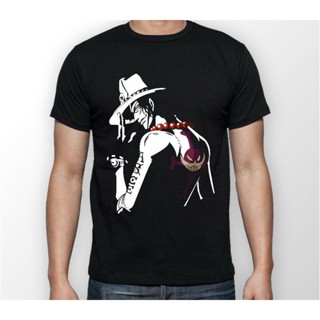 ใหม่ เสื้อยืดผ้าฝ้าย 100% พิมพ์ลายอนิเมะ One Piece Portgas Ace ใส่สบาย สําหรับผู้ชาย 206040