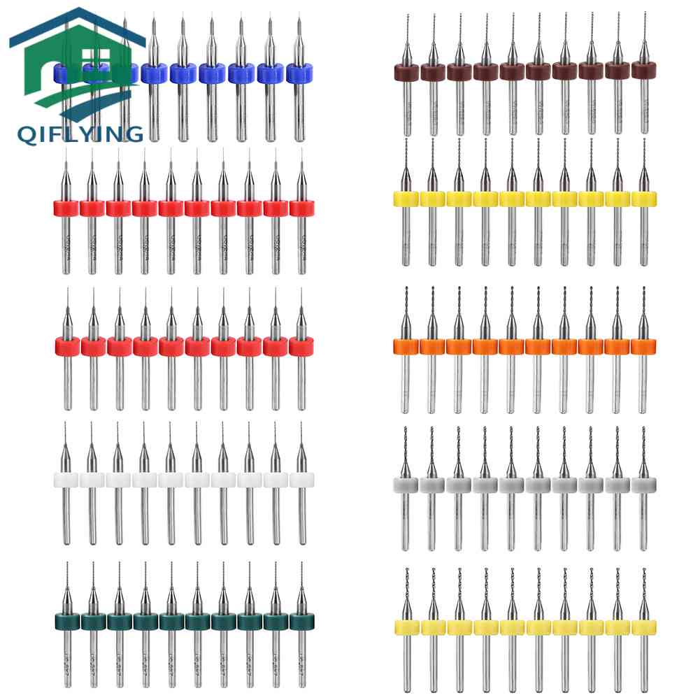 ดอกสว่านคาร์ไบด์ทังสเตน เหล็กทังสเตน สําหรับเจาะแผงวงจร PCB 10 ชิ้น