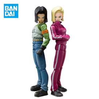 ของเล่นแอคชั่น Bandai S.H. ฟิกเกอร์ Dragon Ball Super Android 17 lazuli Android 18 SHF ขนาด 5.3 นิ้ว ของเล่นสําหรับเด็ก xj7k