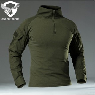 Eaglade เสื้อเชิ้ตยาว ลายกบยุทธวิธี YDJX-G2-LT สีเขียว ยืดหยุ่นได้