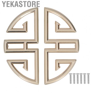 Yekastore Cabinet Pulls Handles 2 Pcs Hollow Cabinet Handle Zinc Alloy Easy Installation